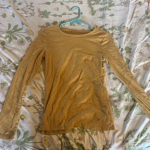 Yellow mustard long sleeve shirt